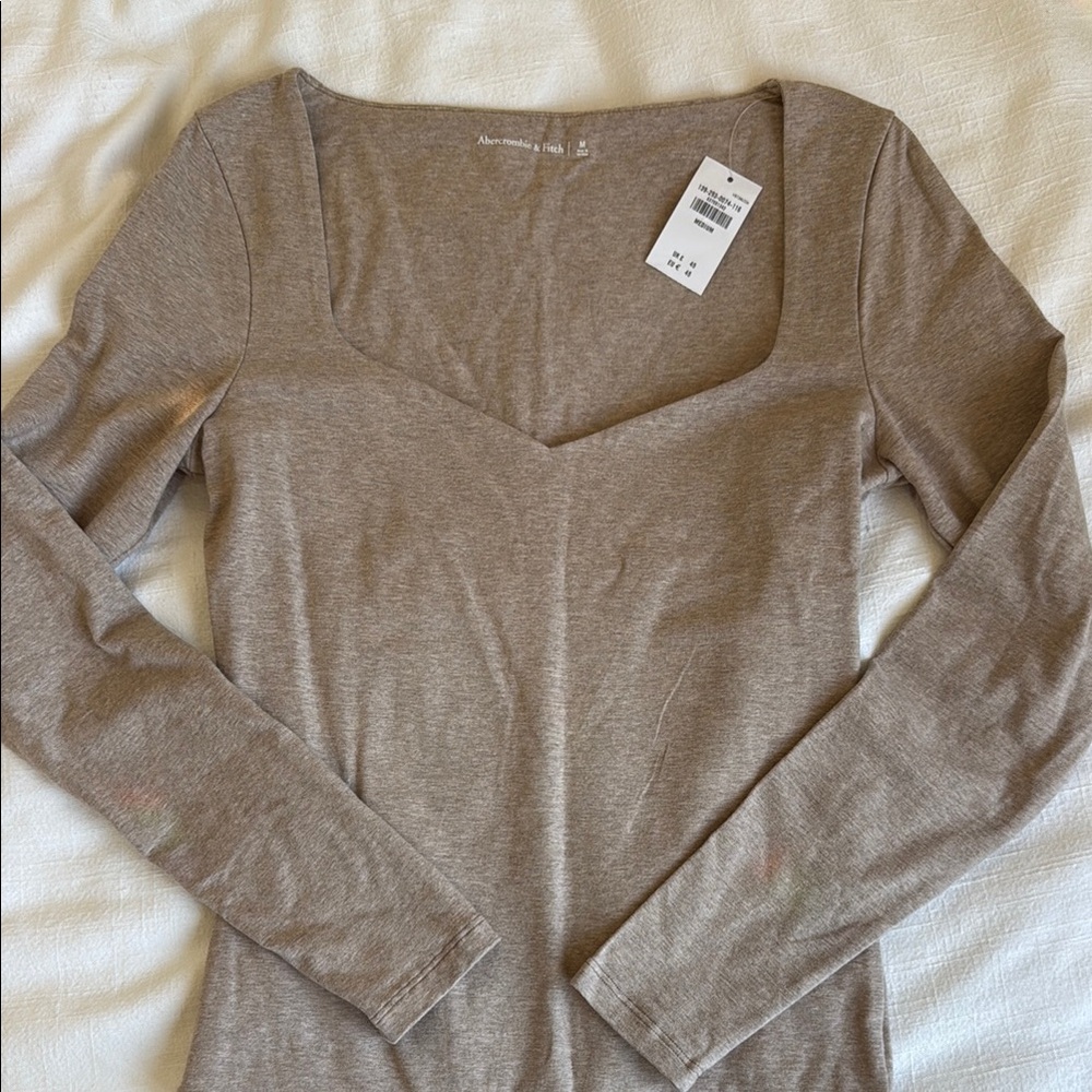 Abercrombie & Fitch Women's Long Sleeve Scoop Neck Body suit